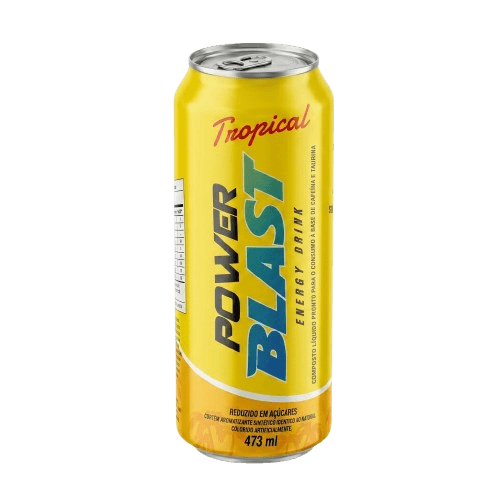 Power Blast Tropical Energy Drink — Lata — garrafa 473 ml